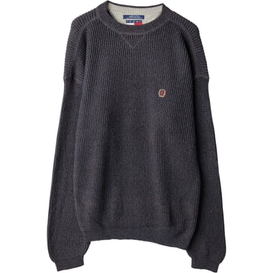 古着 90年代~ トミーヒルフィガー TOMMY HILFIGER リブ編み コットンニットセーター メンズL相当 ヴィンテージ/eaa434306