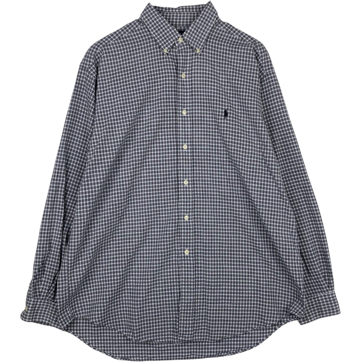 古着 ラルフローレン Ralph Lauren BLAKE 長袖 ボタンダウンチェックシャツ メンズL相当/eaa614286