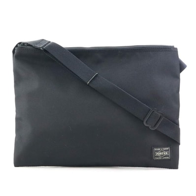 ポーター PORTER ショルダーバッグ ナイロン ブラック メンズ【中古】 h32338a