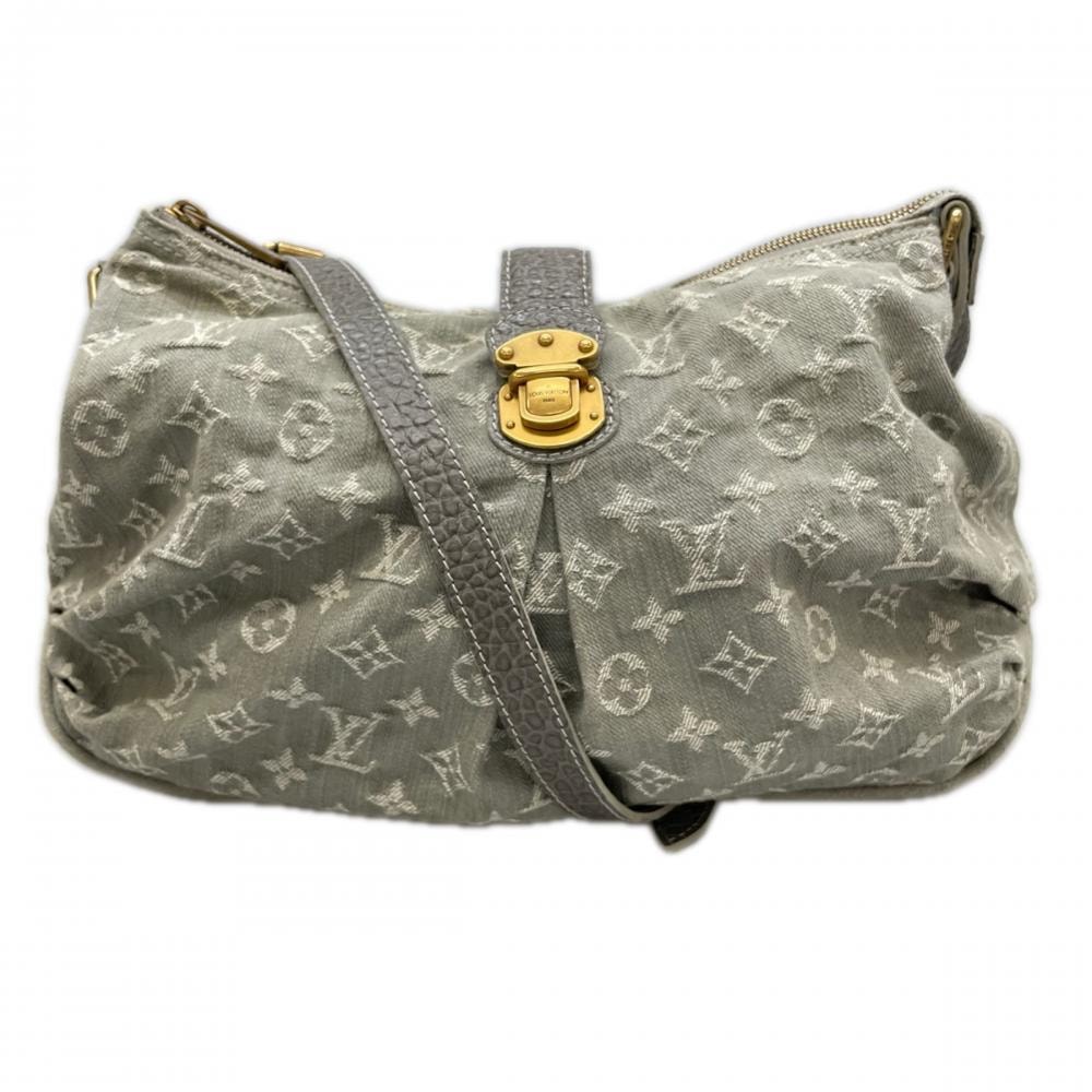 LOUIS VUITTON ルイヴィトン ショルダーバッグ スライトリー 2WAY 肩掛け 斜め掛け M95834    ライトブルー ゴールド金具 レディース【中古品】