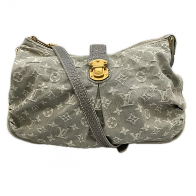 LOUIS VUITTON ルイヴィトン ショルダーバッグ スライトリー 2WAY 肩掛け 斜め掛け M95834 ライトブルー ゴールド金具 レディース【中古品】