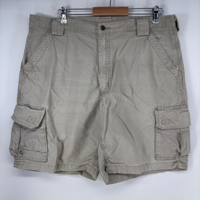 古着 カーハート Carhartt ダック ショートパンツ カーゴパンツ ハーフパンツ ワーク ワンポイント 大きいサイズ w40 ベージュ メンズ