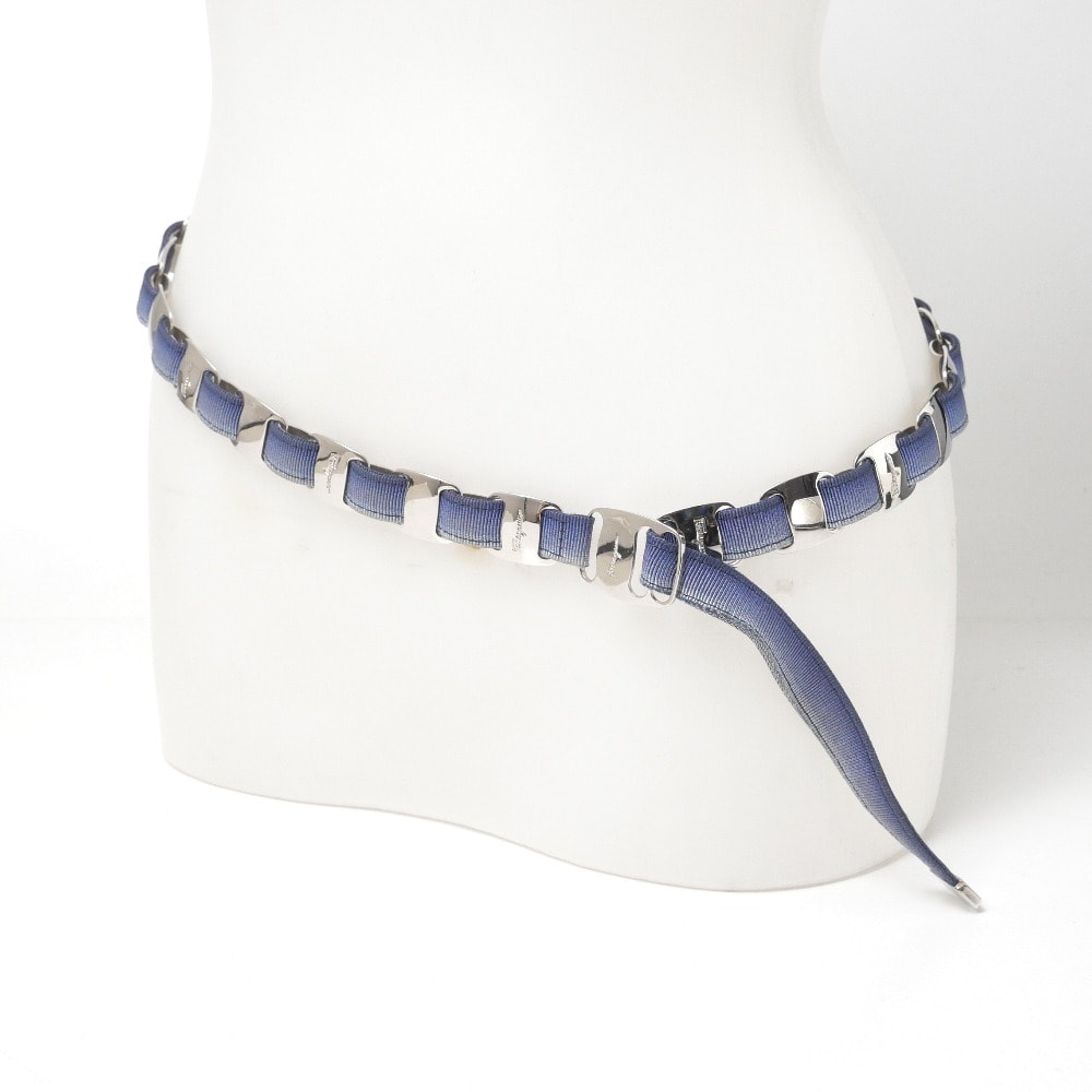 Salvatore Ferragamo サルヴァトーレフェラガモ ベルト サイズ- ヴァラ グラデーションカラー イタリア製 ブランド古着【中古】20260508/RA9208