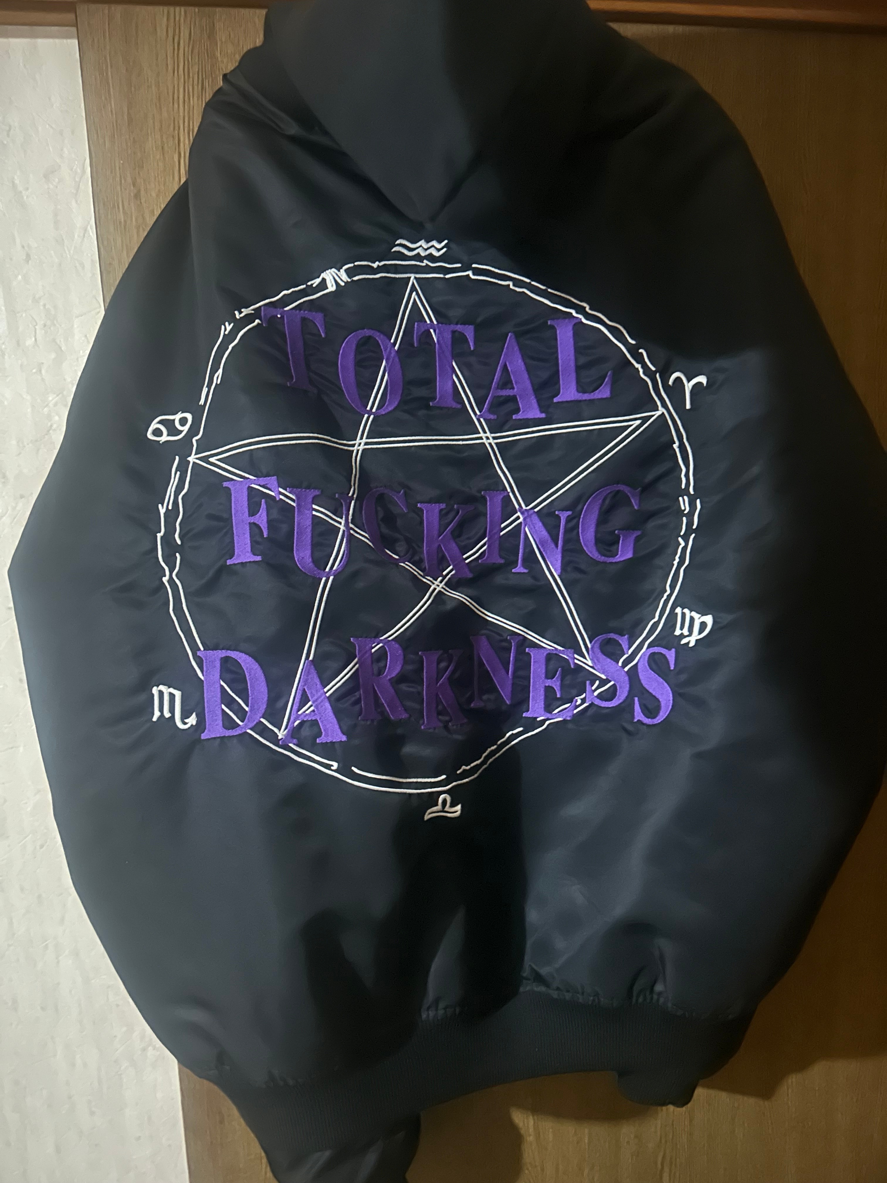 VETEMENTS Total Fucking Darkness Bomber Jacket