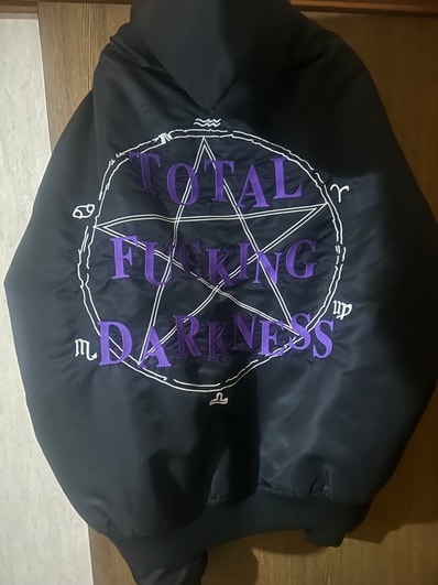 VETEMENTS Total Fucking Darkness Bomber Jacket