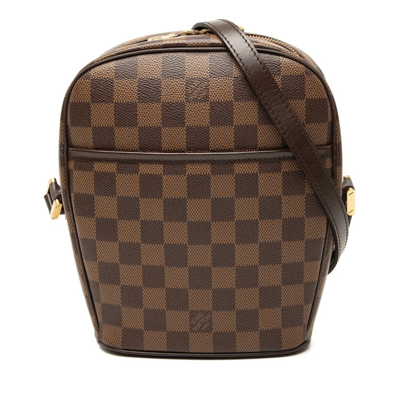 ルイ ヴィトン ダミエ イパネマPM 斜め掛け ショルダーバッグ N51294 ブラウン PVC レザー レディース LOUIS VUITTON 【中古】