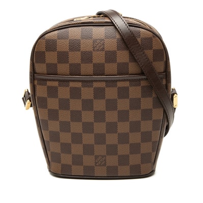 ルイ ヴィトン ダミエ イパネマPM 斜め掛け ショルダーバッグ N51294 ブラウン PVC レザー レディース LOUIS VUITTON 【中古】