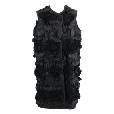 コムデギャルソンコムデギャルソン(コムコム) 【美品】AD2018 RB-C002 ギャザーレース ボタンレス ジレ S