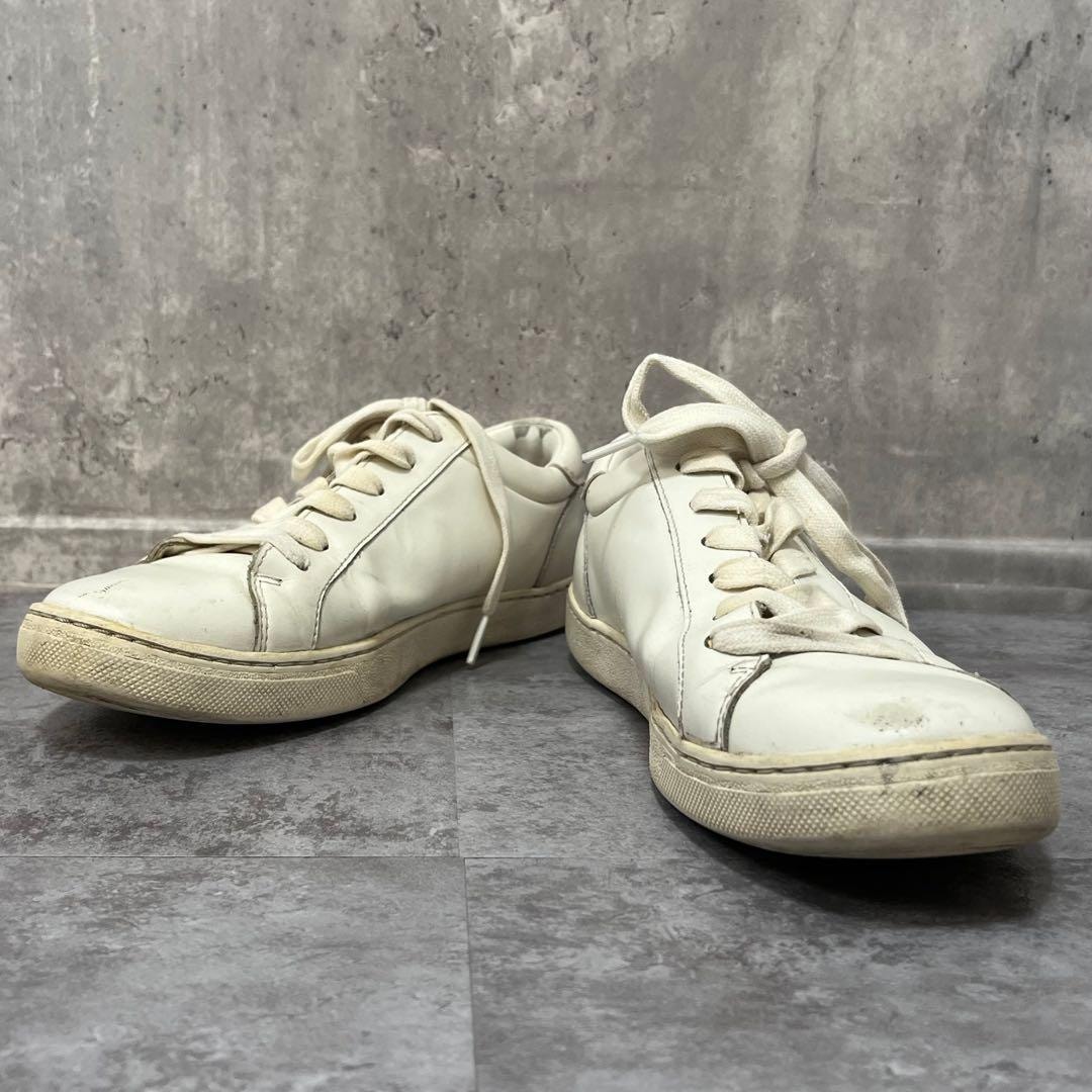 【COACH】コーチ ローカットレザースニーカー メンズ EUR41 26cm レザー ホワイト 白色 ローカットスニーカー カジュアルシューズ 型番FG1947