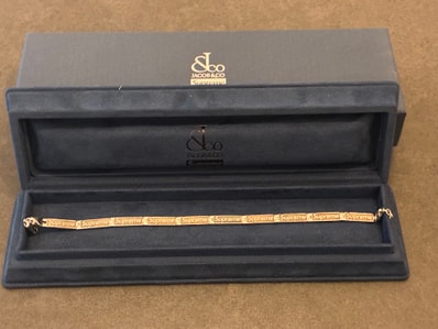 Supreme / Jacob & Co Logo Link Bracelet "Sterling Silver"