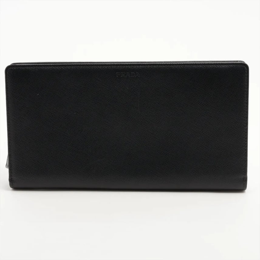 B (目立った傷や汚れなし)】□極美品 プラダ サフィアーノ長財布 B (目立った傷や汚れなし)】□極美品 プラダ サフィアーノ長財布