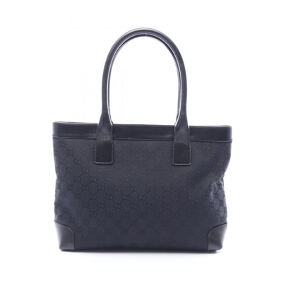 グッチ GUCCI GGキャンバス トートバッグ バッグ キャンバス レザー レディース ブラック系 002・1119 【中古】