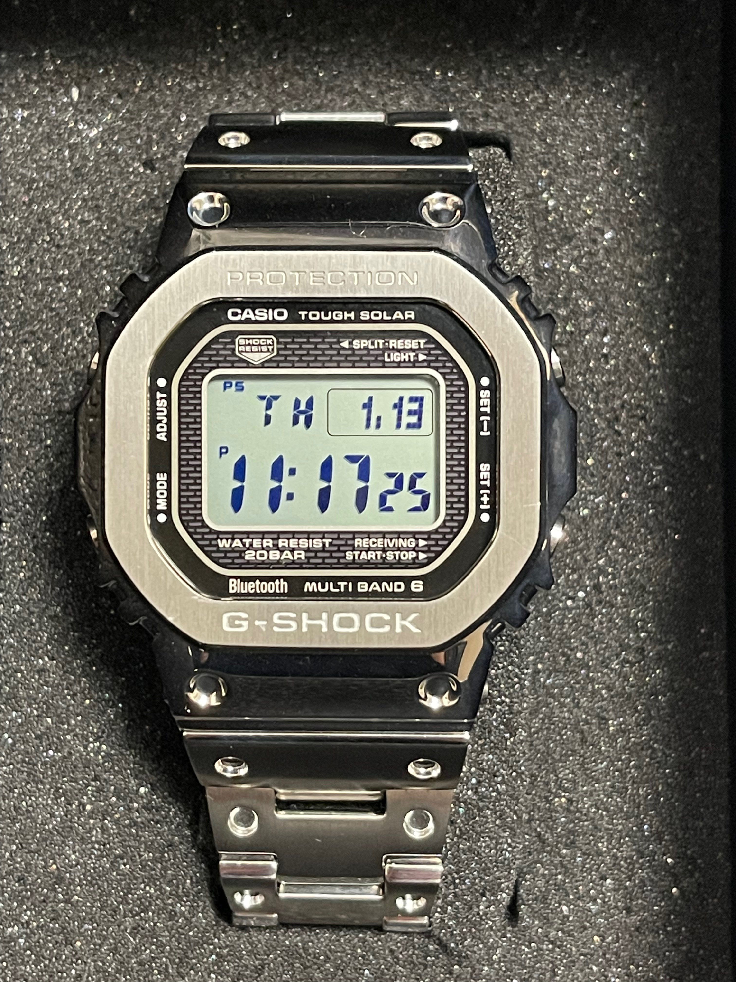 Casio G-Shock GMWB5000D-1 - 44mm in Stainless Steel