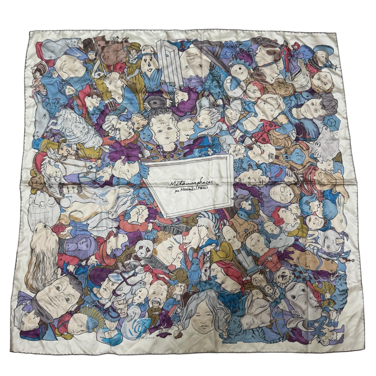 エルメス HERMES カレ90 メタモルフォーゼ スカーフ シルク レディース