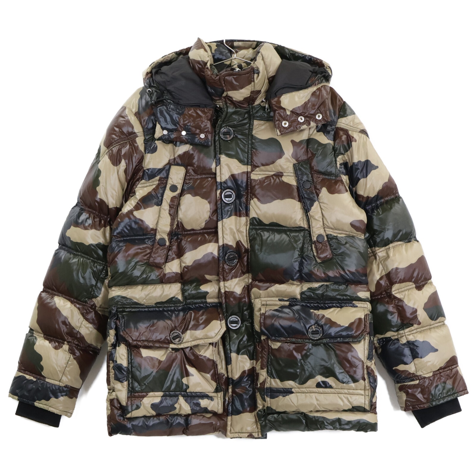 モンクレール 44380 SAUTERNE ソーテルヌ カモフラ フード付ダウンジャケット 1