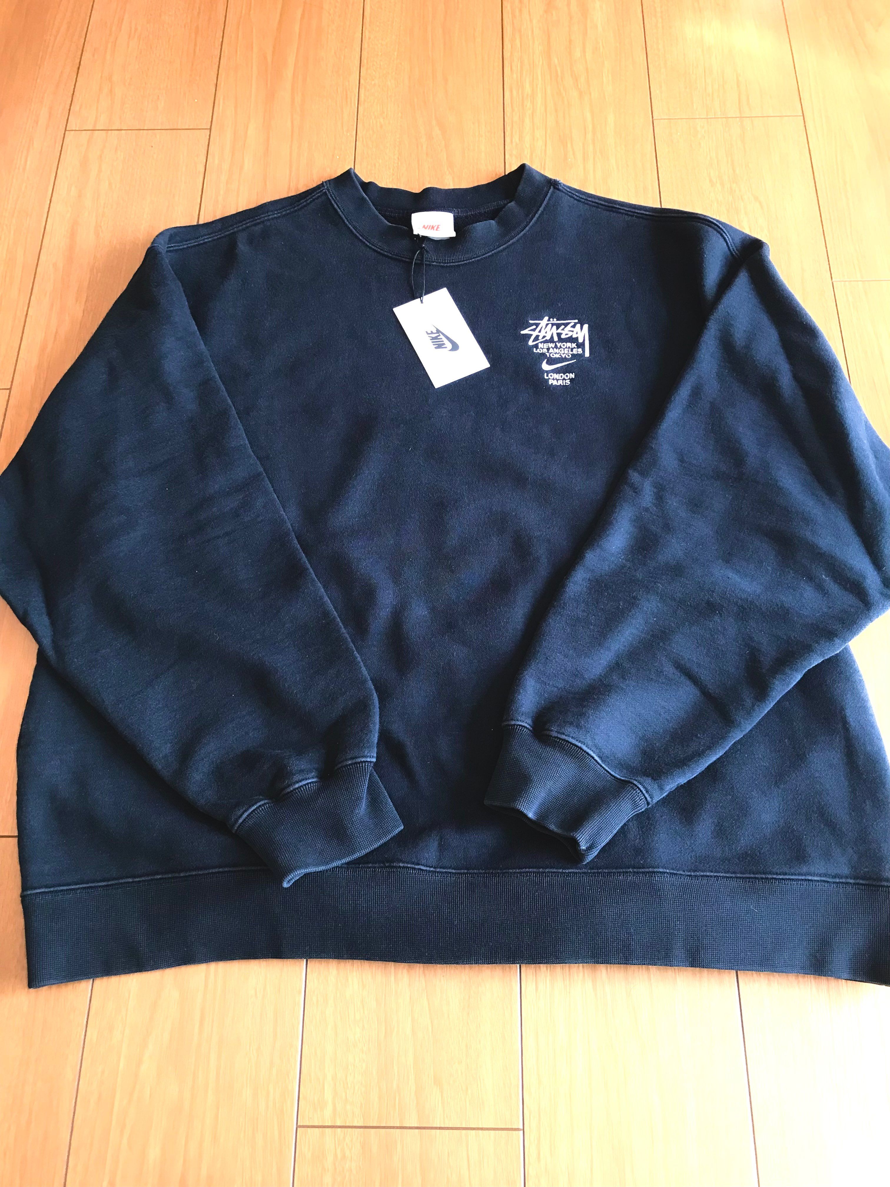 Nike x Stussy International Crewneck Sweatshirt (US Size) "Black" DC4198-010