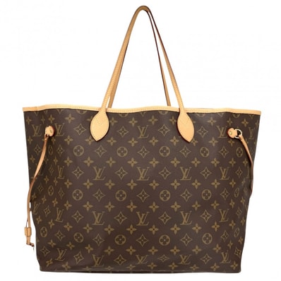 LOUIS VUITTON ルイヴィトン トートバッグ モノグラム ネヴァーフルGM ハンドバッグ 肩掛け 通勤 通学 M40157 ブラウン 茶 ゴールド金具 レディース【中古品】