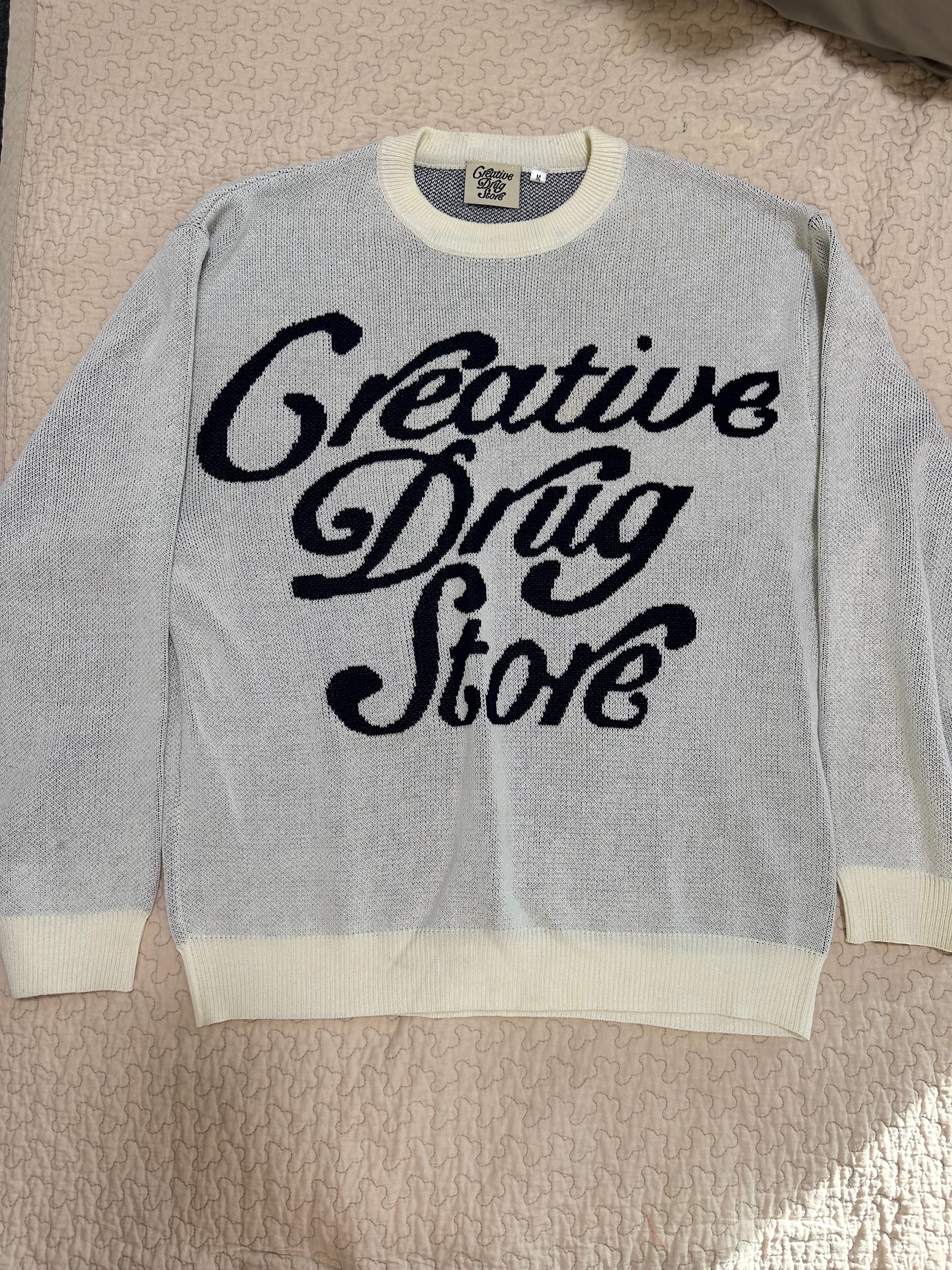 creative drug store CDS x VERDY Knit "White"