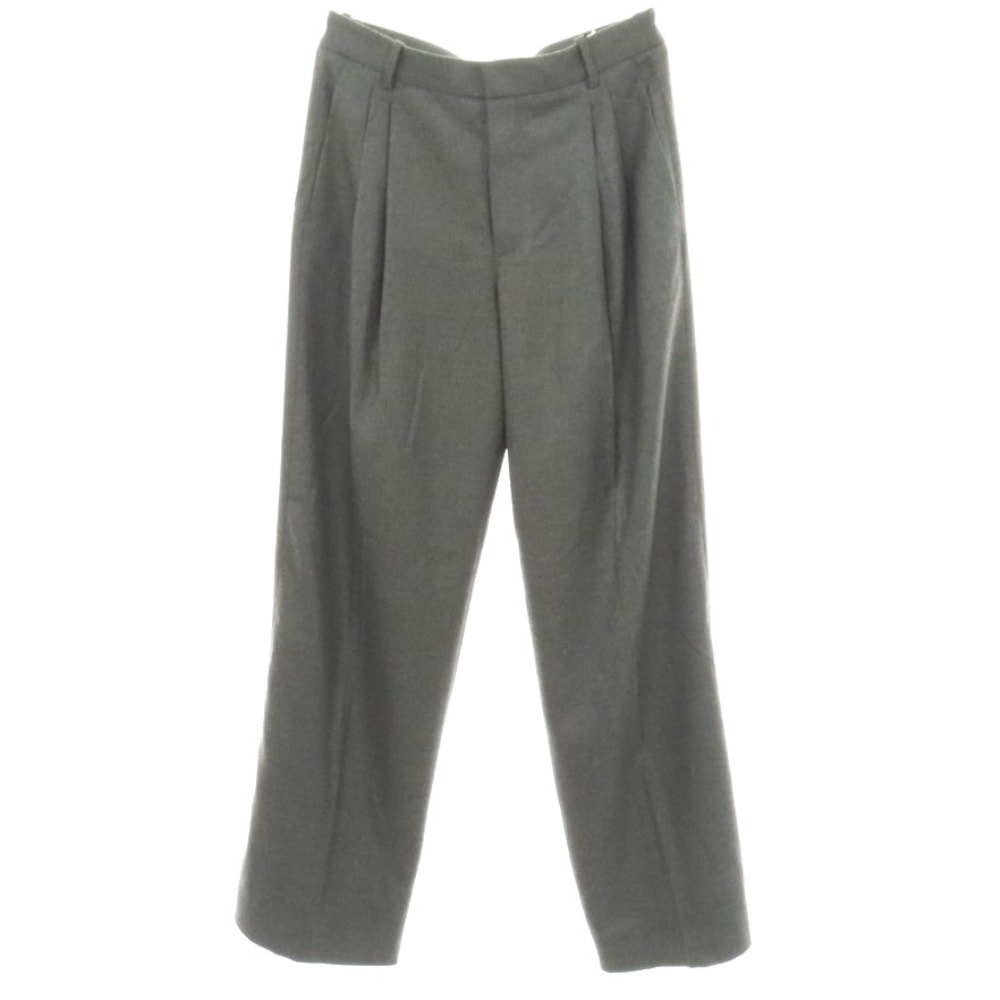 【中古】【未使用】サンローラン SAINT LAURENT カシミヤ ドレススラックスパンツ グレー【サイズ48】【メンズ】