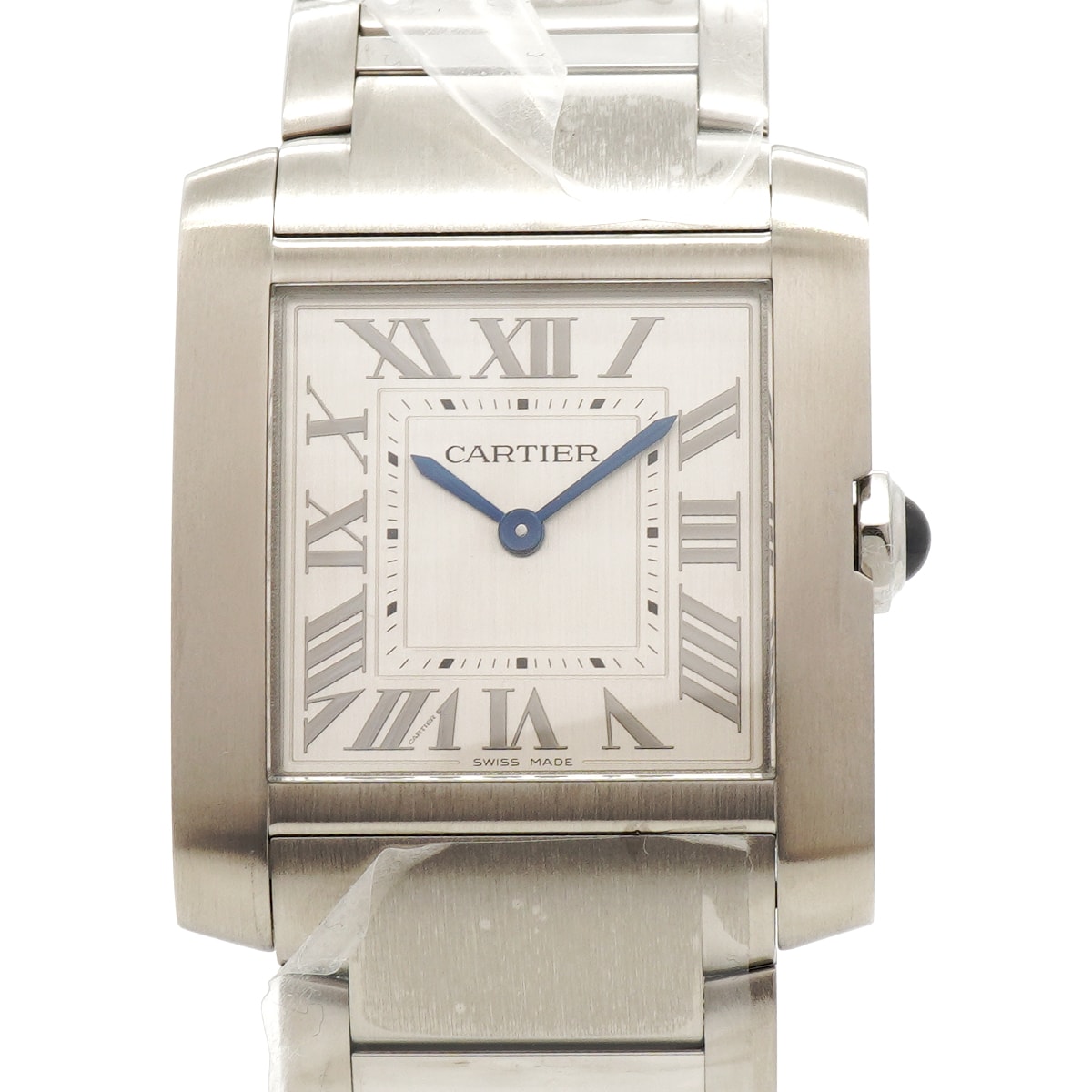 ★SALE【6wfc0224】カルティエ タンクフランセーズMM WSTA0074 シルバー文字盤【中古】腕時計 ボーイズ