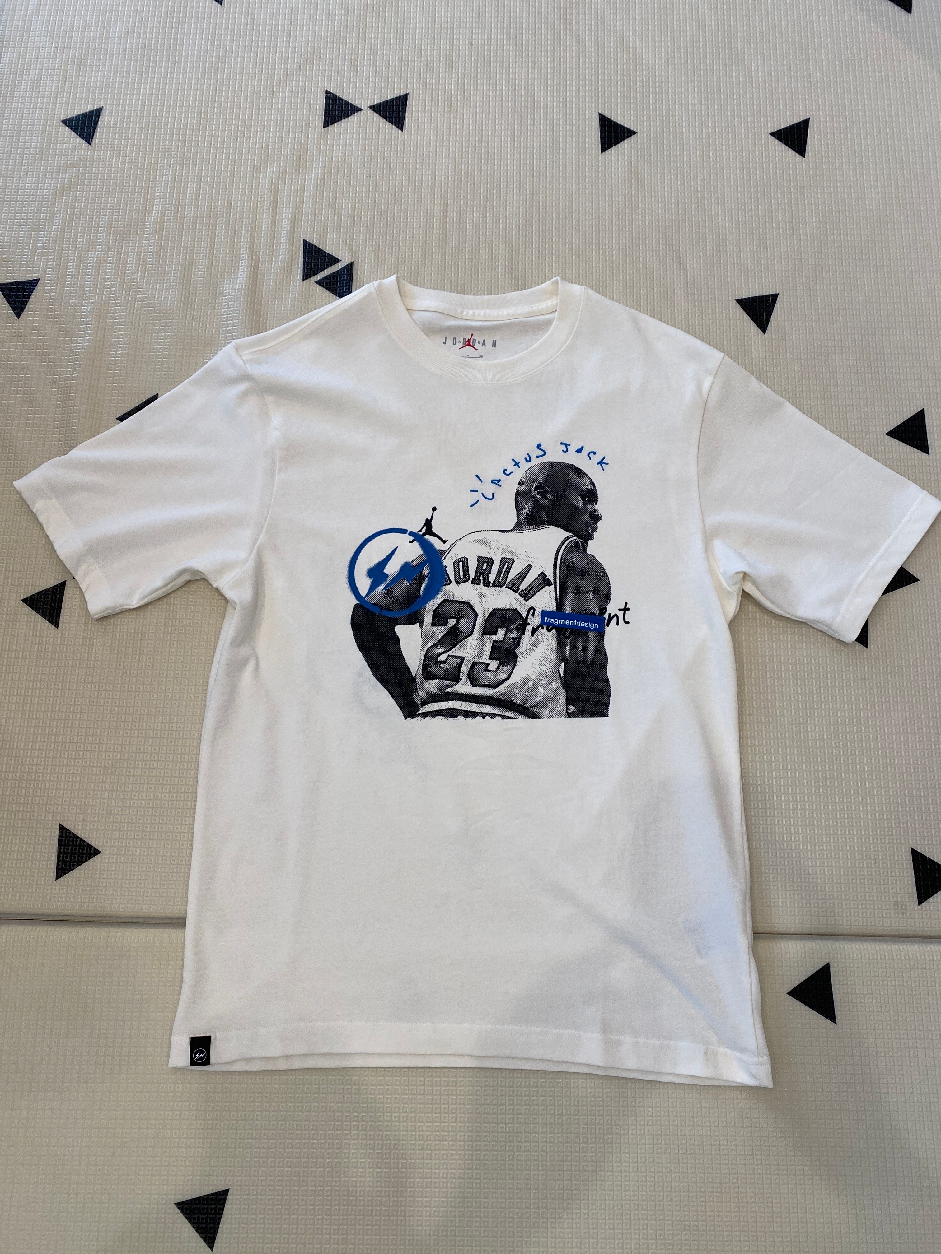 Air Jordan Travis Scott Fragment Tee "White"