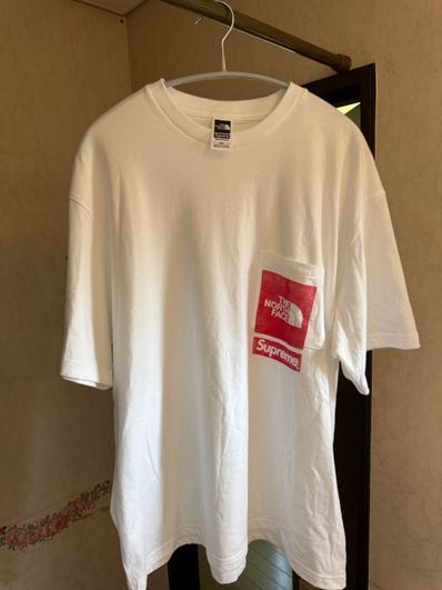 Supreme x The North Face Printed Pocket Tee "White"