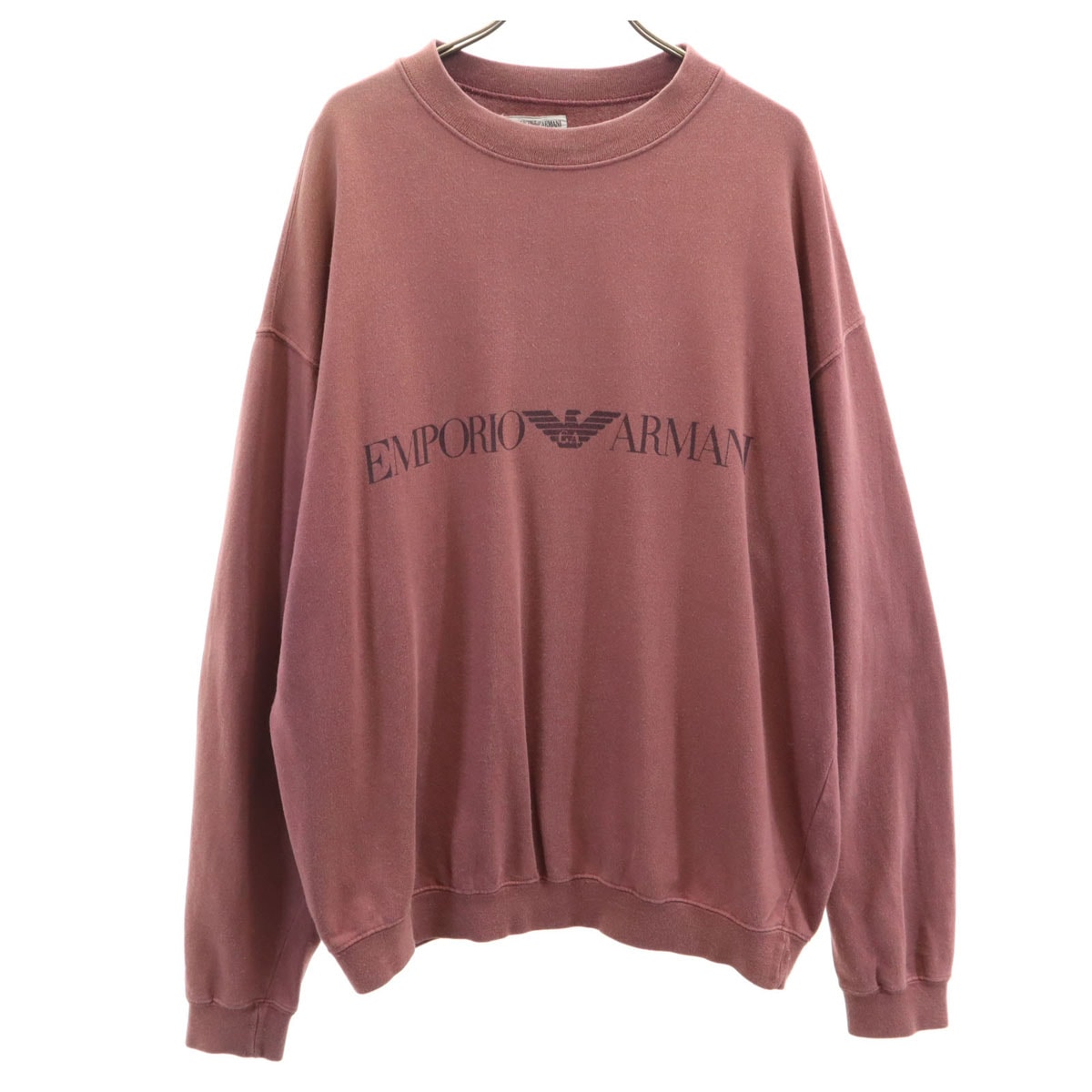 Emporio Armani エンポリオアルマーニ 90s イタリア製 オールド 長袖 スウェット トレーナー L ボルドー系