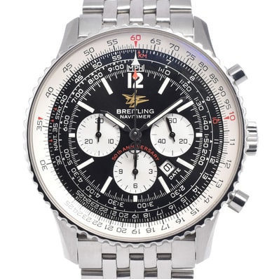 ブライトリング BREITLING A41322 ナビタイマー 50周年記念 ブラック/シルバー 自動巻き メンズ 美品 腕時計 L#150885