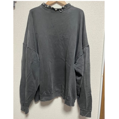 BALENCIAGA Pierced Round Oversized Sweatshirt "Black"