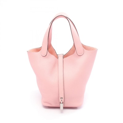 エルメス HERMES ピコタンロックPM ハンドバッグ バッグ レザー トリヨンクレマンス トリヨンクレマンス ローズサクラ B刻印(2023年製造) レディース ピンク系 【中古】