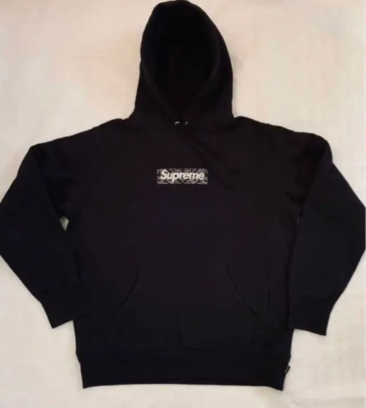 Supreme Bandana Box Logo Hooded Sweatshirt "Black"