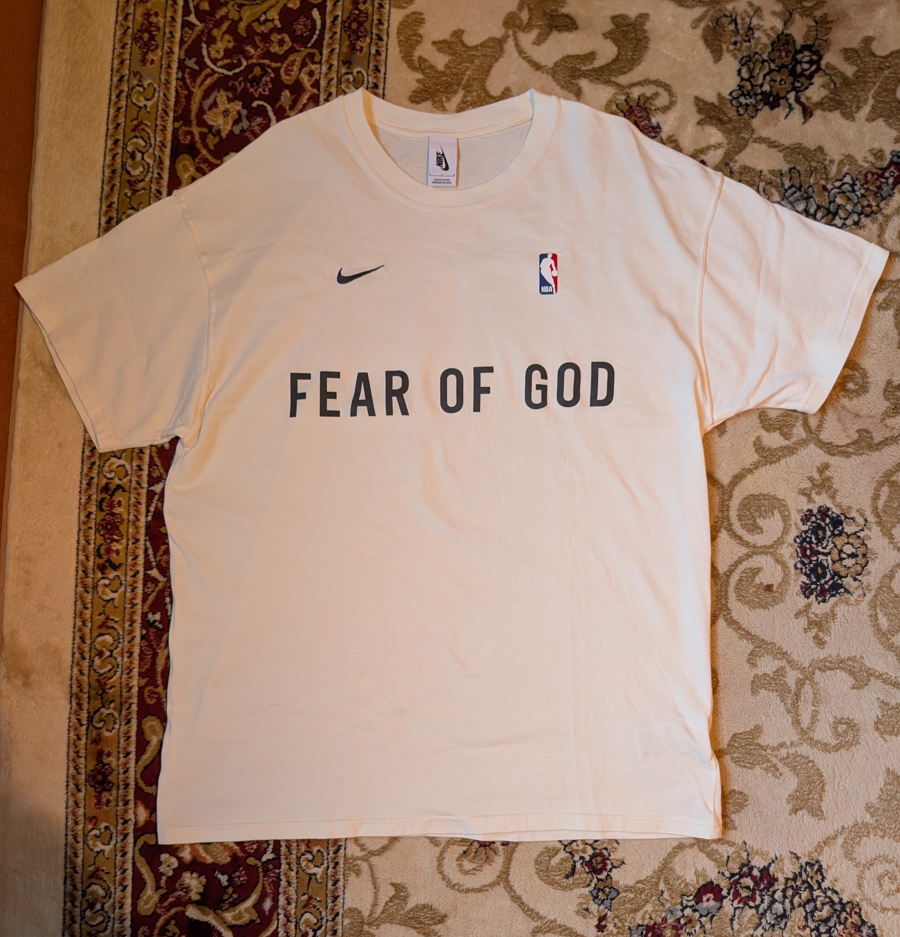 FEAR OF GOD / Nike Warm Up T-Shirt "Sail"