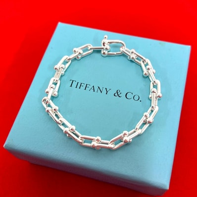 TIFFANY&Co. ティファニー ハードウェア スモール リンク シルバー925 ブレスレット シルバー
42764