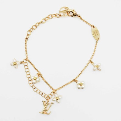 LOUIS VUITTON ルイ・ヴィトン ブレスレット LV フローラグラム S00 ブレスレット M0940A GP ゴールド レディース【中古】
