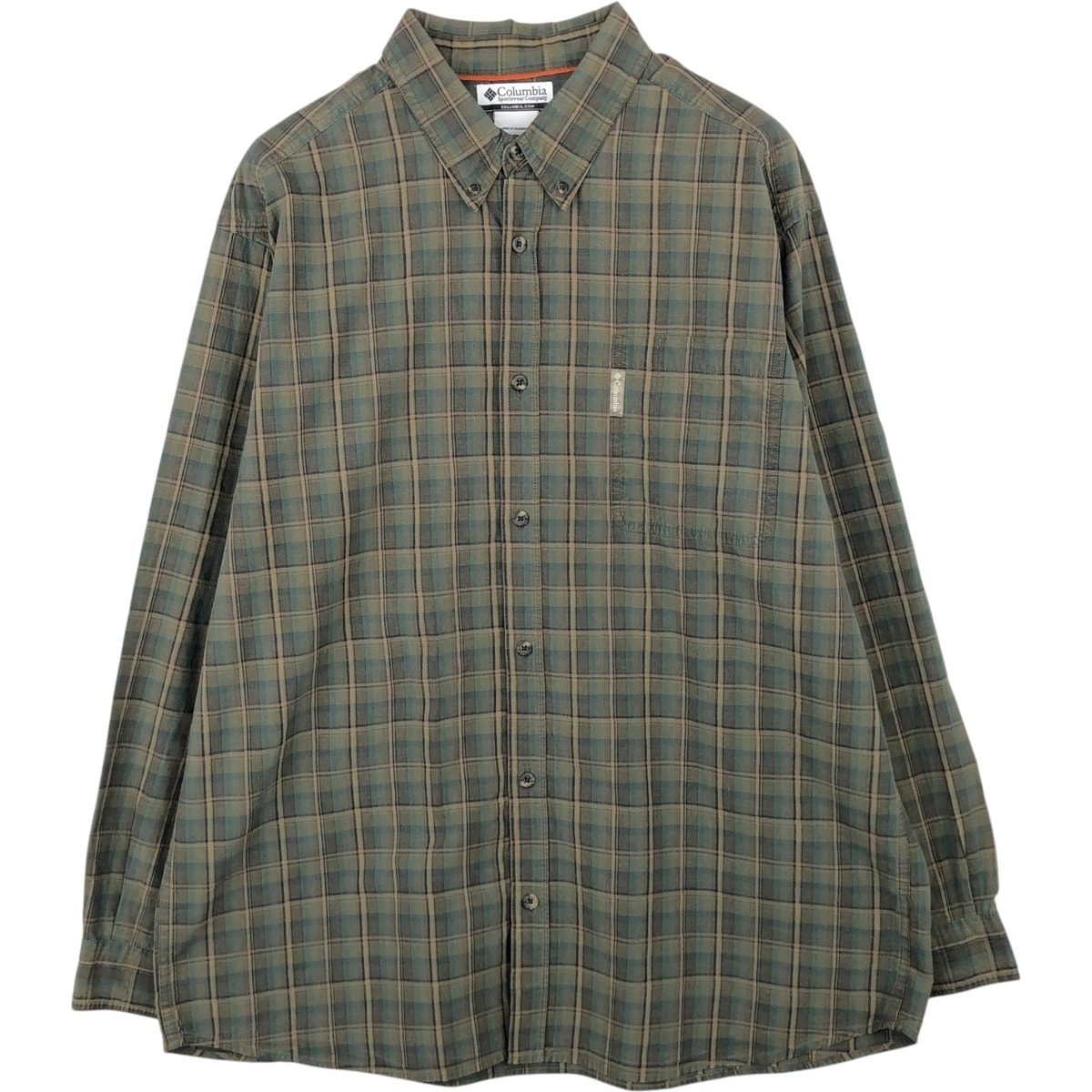 古着 00年代 コロンビア Columbia 長袖 ボタンダウンチェックシャツ メンズXL相当/eaa622276