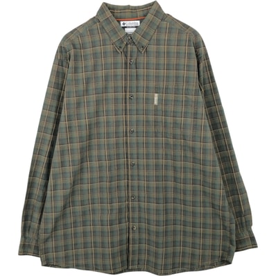 古着 00年代 コロンビア Columbia 長袖 ボタンダウンチェックシャツ メンズXL相当/eaa622276