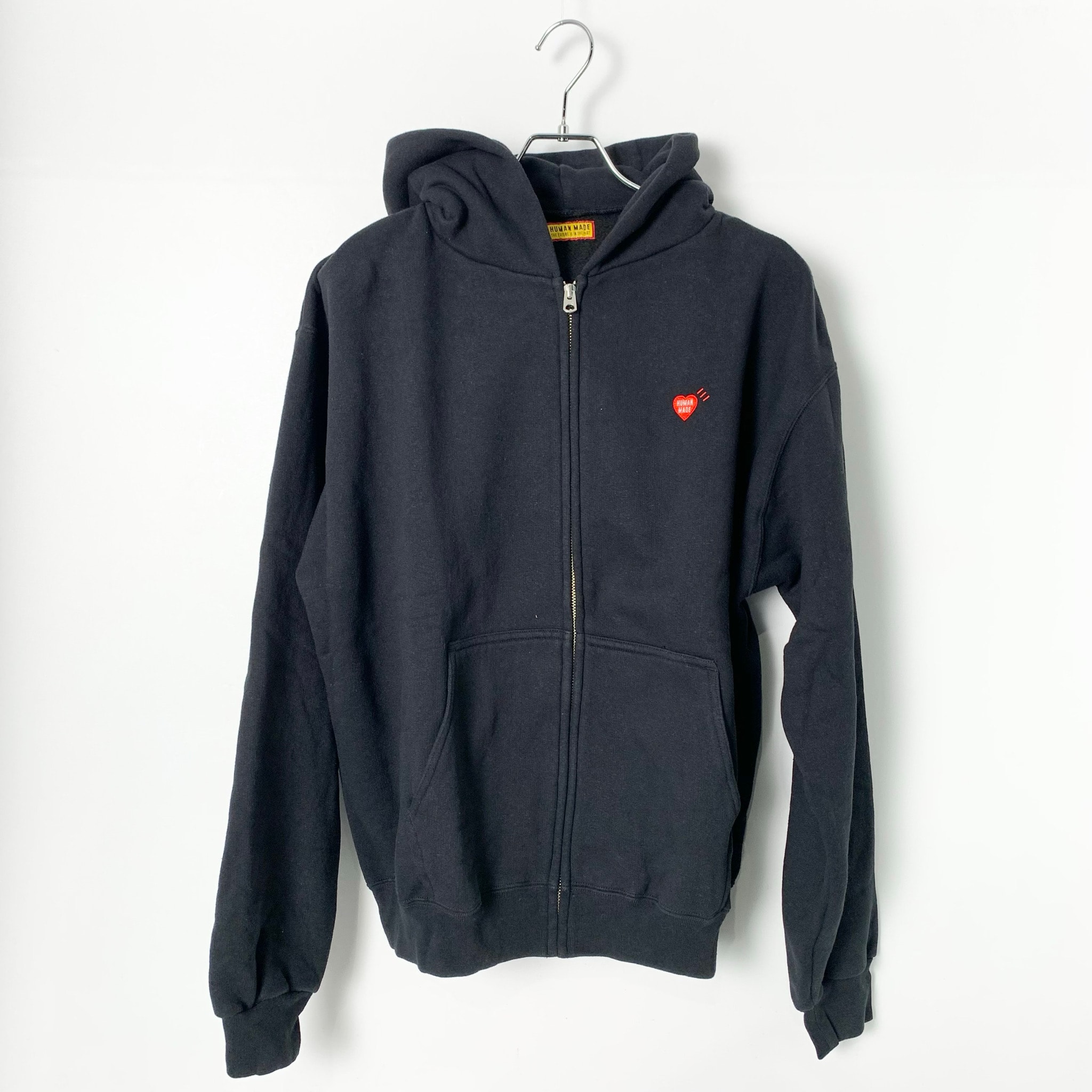 HUMAN MADE Classic Zip-Up Sweat Hoodie "Black"