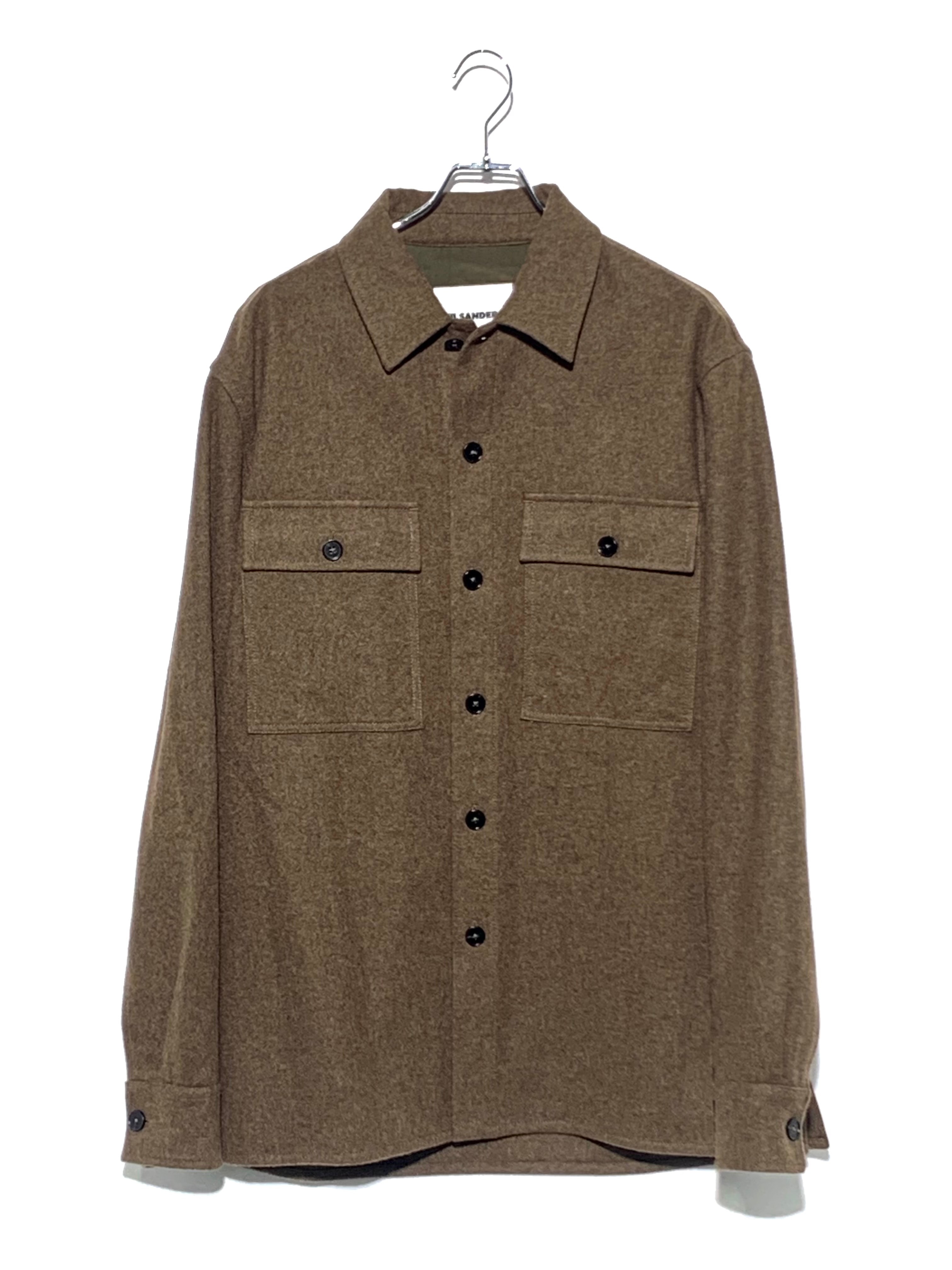JIL SANDER + ウールシャツジャケット