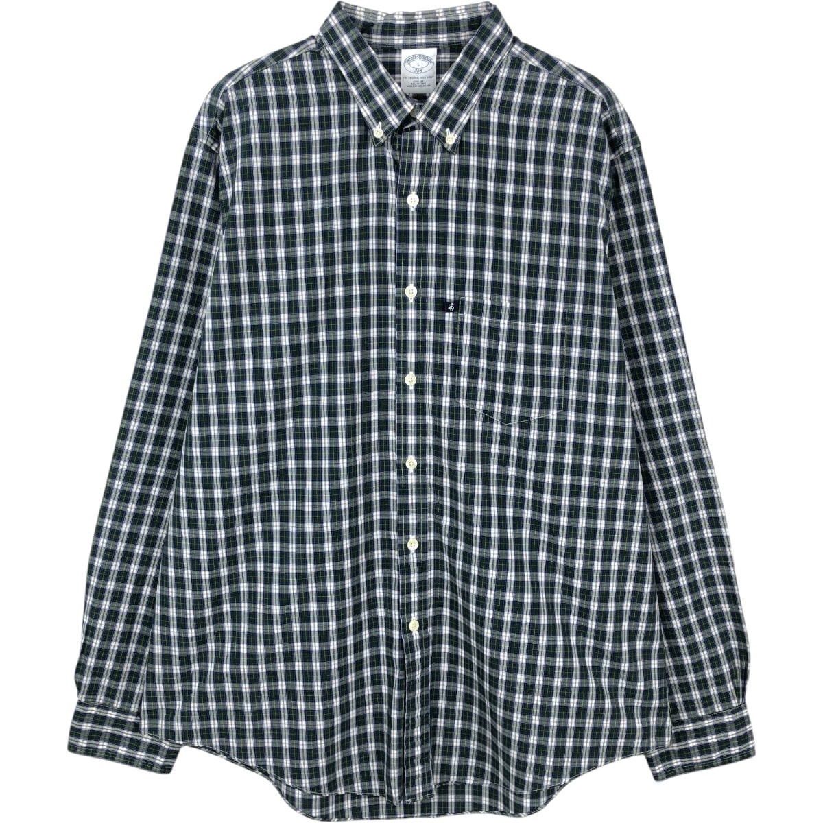 古着 ブルックスブラザーズ Brooks Brothers 346 長袖 ボタンダウンチェックシャツ メンズL相当/eaa662568