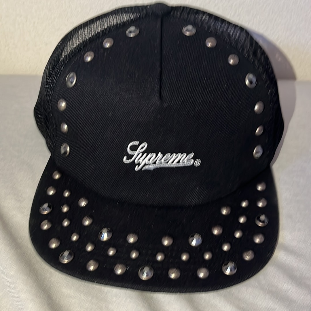 Supreme x b.b. Simon Studded Mesh Back 5-Panel "Black"