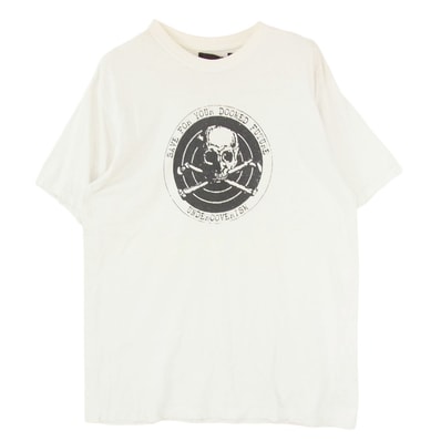 UNDERCOVER アンダーカバー 02AW Save For Your Doomed Future 魔女期 アーカイブ スカル 半袖 Tシャツ オフホワイト系 L【中古】