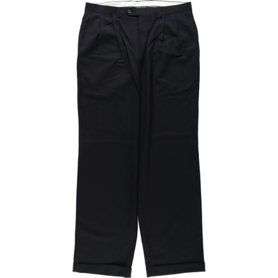 古着 ラルフローレン Ralph Lauren LAUREN ローレン TOTAL COMFORT ツータック ウールパンツ スラックス カナダ製 メンズw35相当/eaa622811