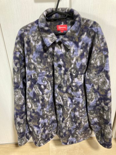 Supreme Paisley Fleece Shirt "Purple"