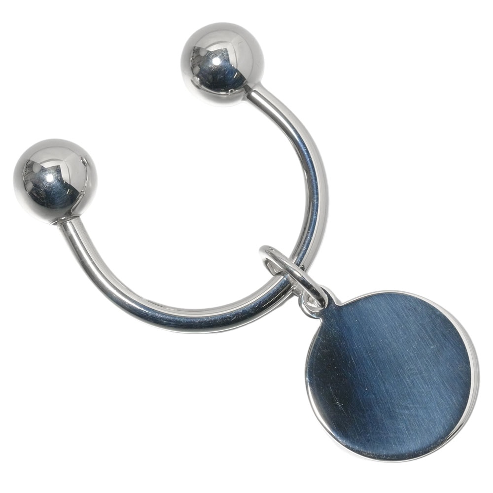 ティファニー ラウンド タグ ユニセックスキーホルダー