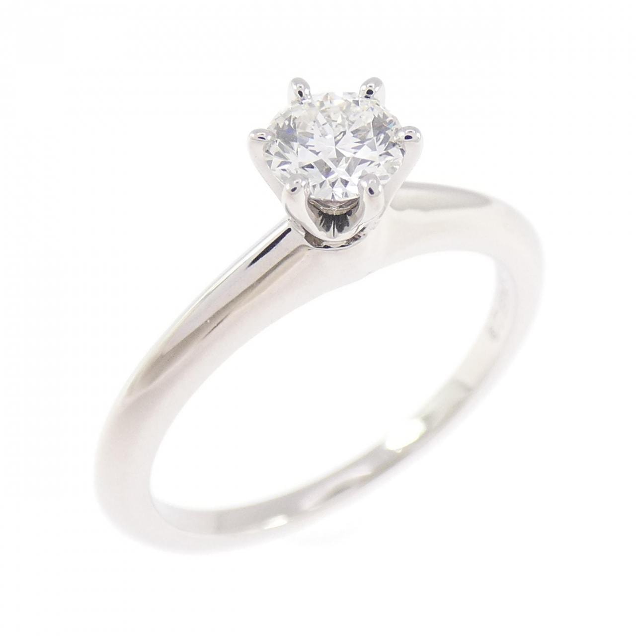 ティファニー クラシックソリティア リング 0.24CT H VS2 3EXT