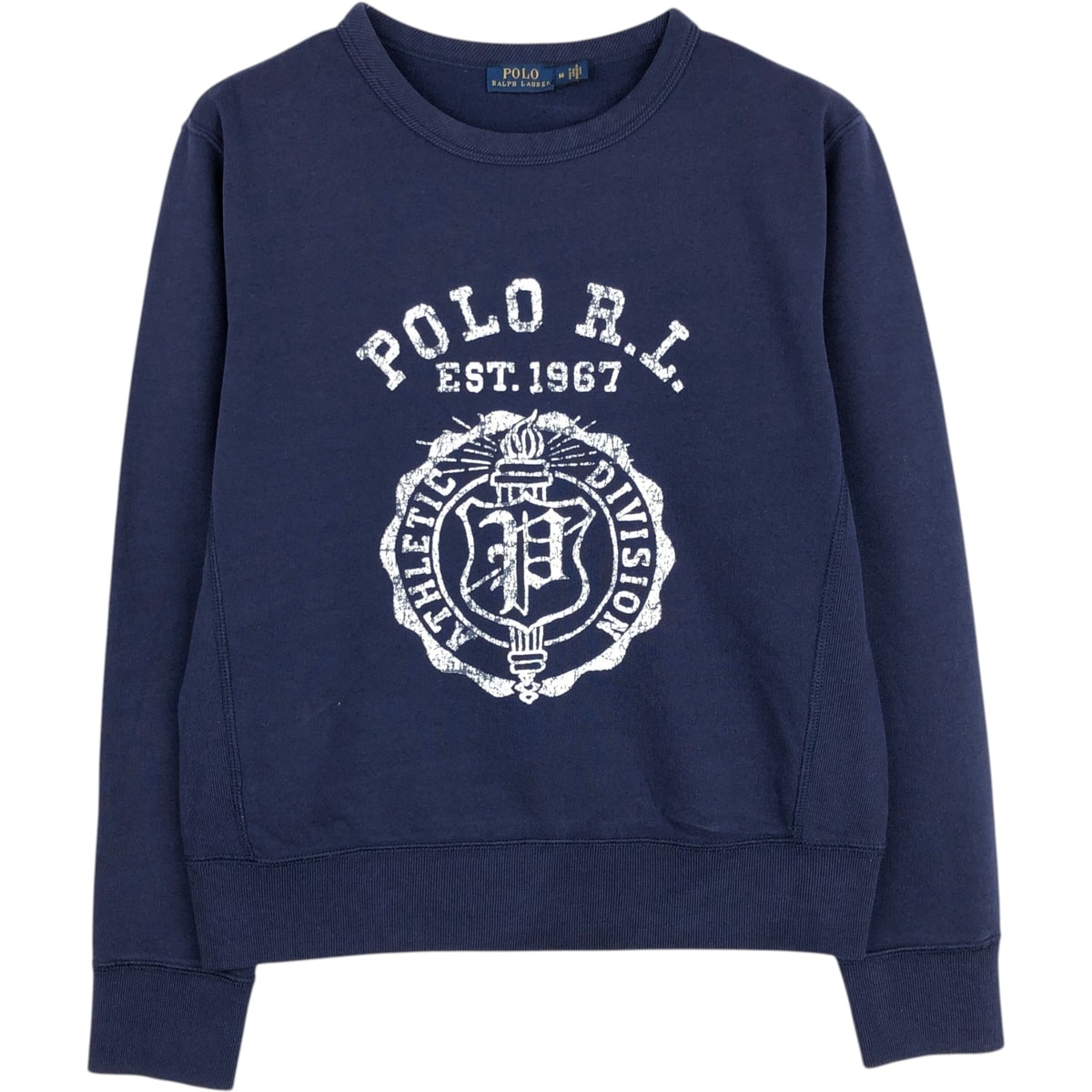 古着 ラルフローレン Ralph Lauren POLO RALPH LAUREN プリントスウェットシャツ トレーナー レディースM相当/eaa633976