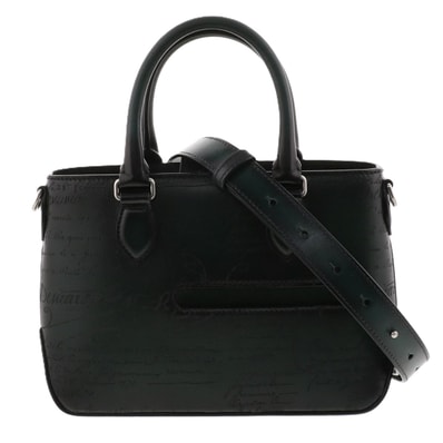 Berluti ベルルッティ トゥジュール ガリバー 2WAY ハンドバッグ ハンドバッグ レザー グリーン メンズ【中古】
