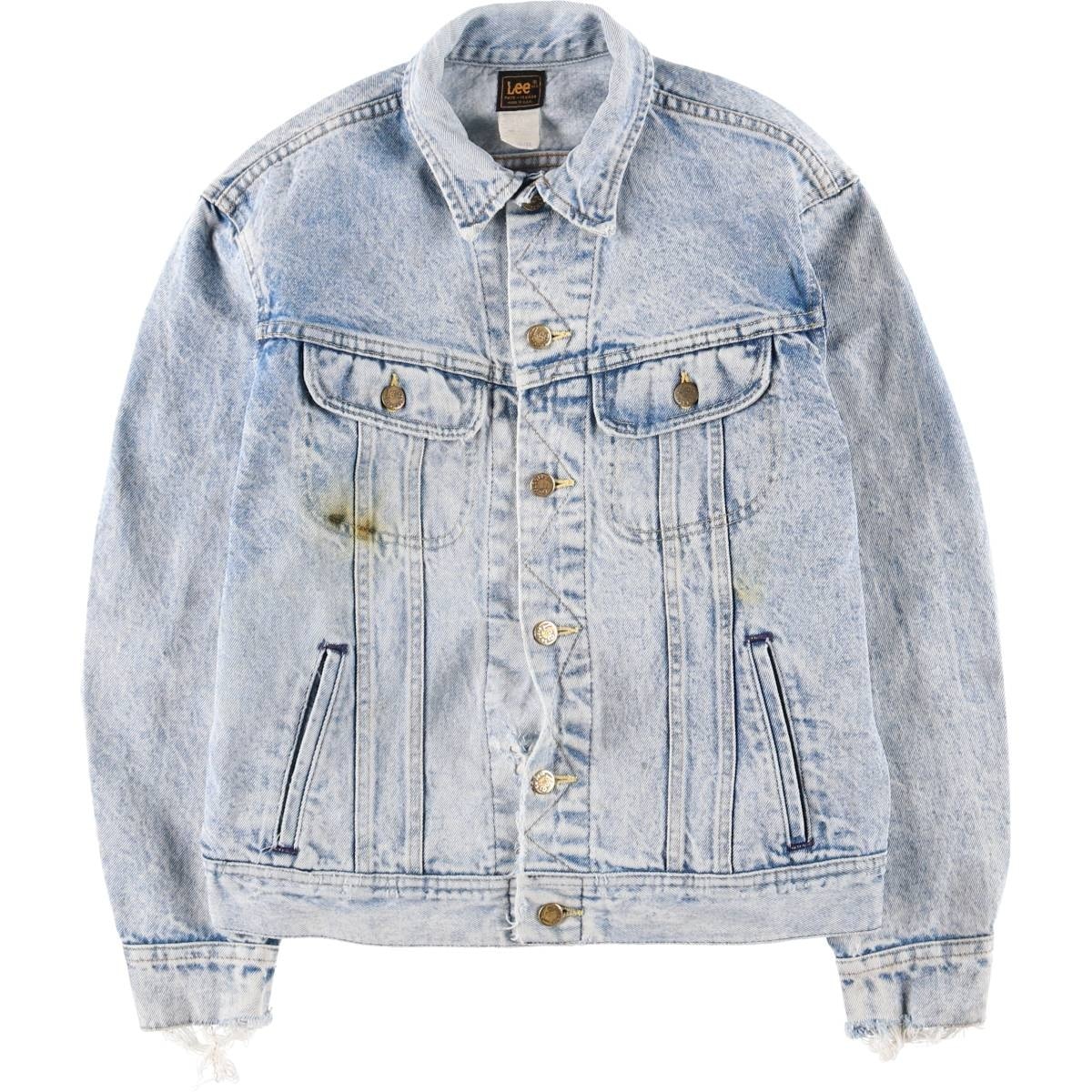 古着 80~90年代 リー Lee デニムジャケット Gジャン USA製 メンズM相当 ヴィンテージ/eaa589368