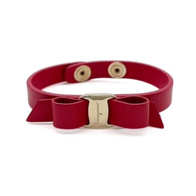 Salvatore Ferragamo サルヴァトーレフェラガモ ブレスレット
レザー レッド レディース
【中古】