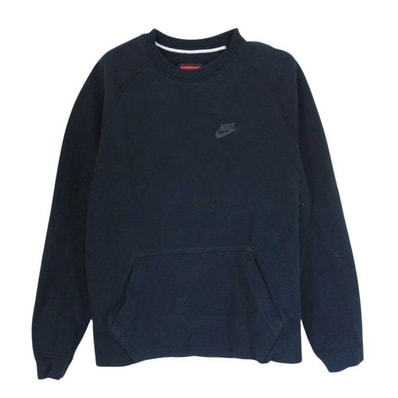 NIKE ナイキ スウェット 545164-012 TECH FLEECE 1.0 CREW テック フリースクルーネック スウェット ブラック系 S【中古】